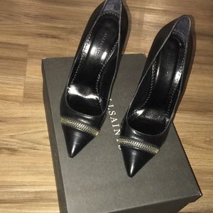 Black all saints high heels size 8